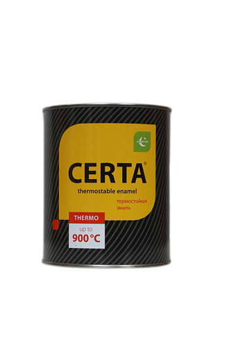 Эмаль 0,8кг черная п/глянец термостойкая (800С) Церта Эмаль 0,8кг черная п/глянец термостойкая (800С) Церта